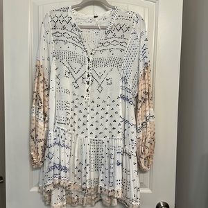 Free People Shibori Mini Dress